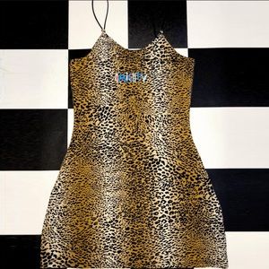 Omighty Leopard Mini Dress